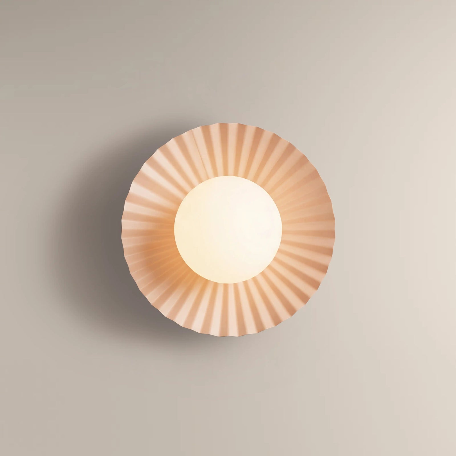 houseof Pleat Flush Wall & Ceiling Light | Red