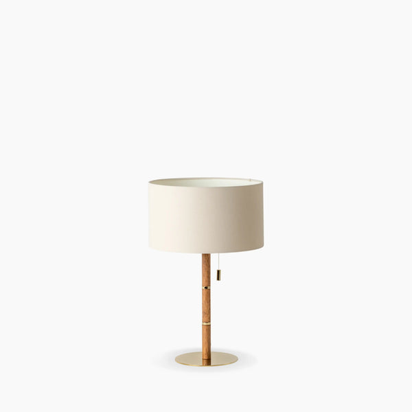 houseof Wooden Table Lamp, Linen Brass Cult Furniture – Cult