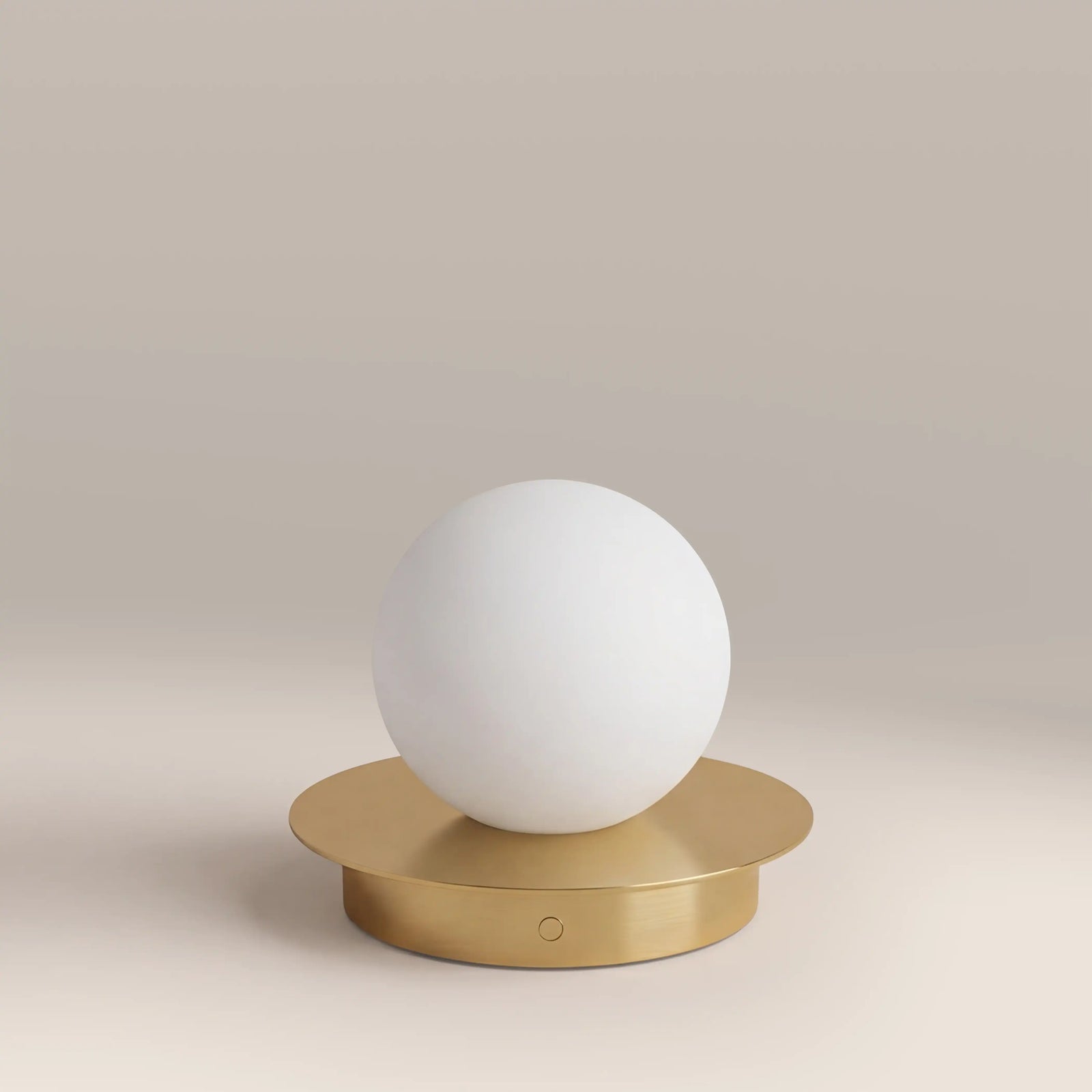 houseof Opal Disk Cordless Table Lamp | Brass