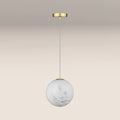 Esme Globe Pendant Light | Marbled Glass & Brass