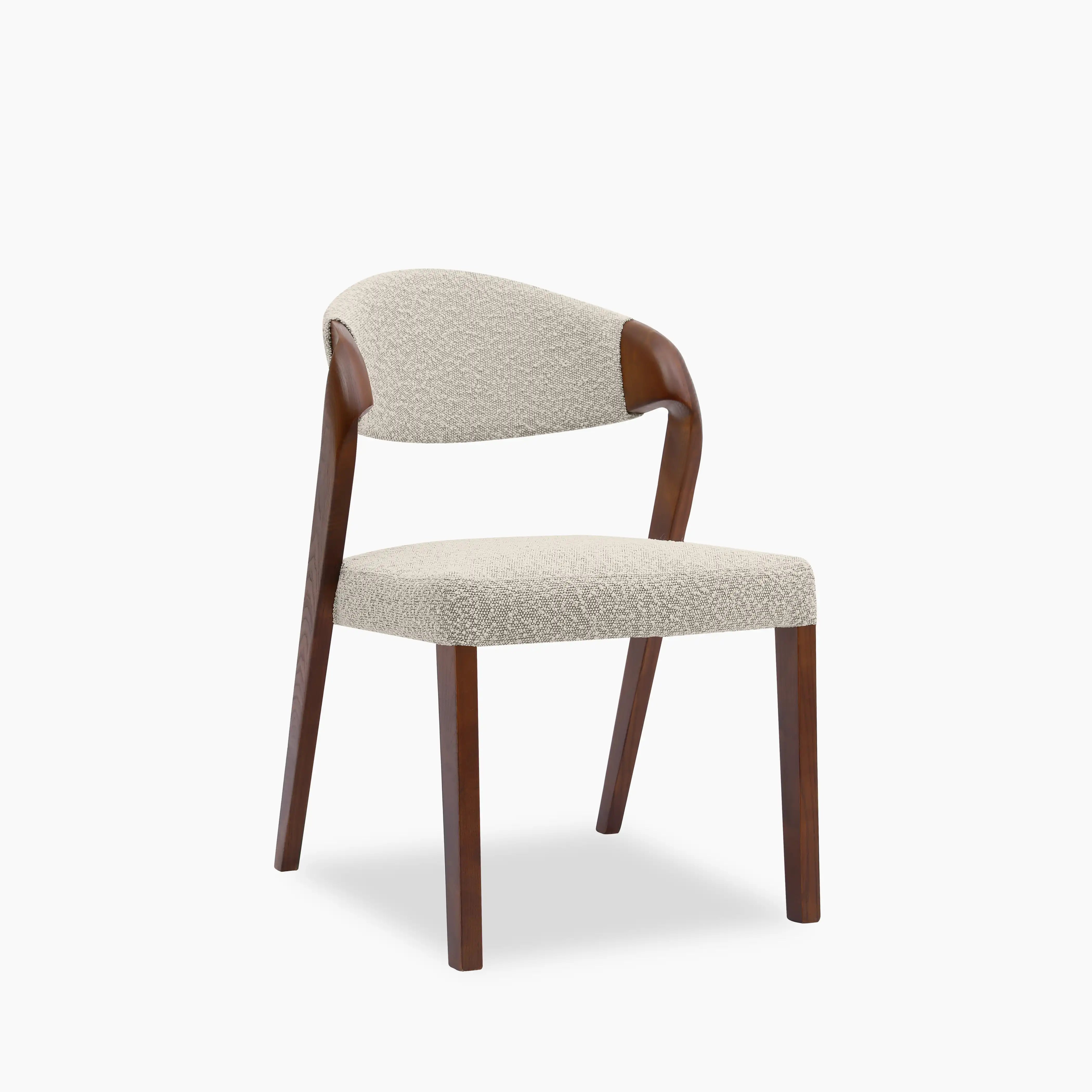 Kennedy Dining Chair Speckled Stone Sustainable Boucle Walnut Cult kennedy-dining-chair-speckled-stone-sustainable-boucle-walnut-cult
