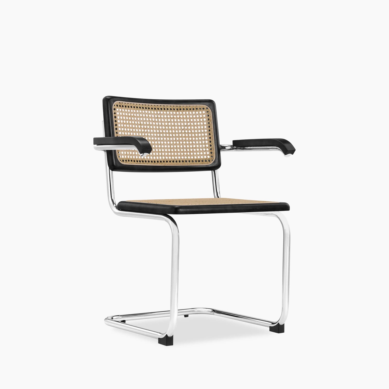 Kenton Carver Dining Chair  |  Black & Chrome