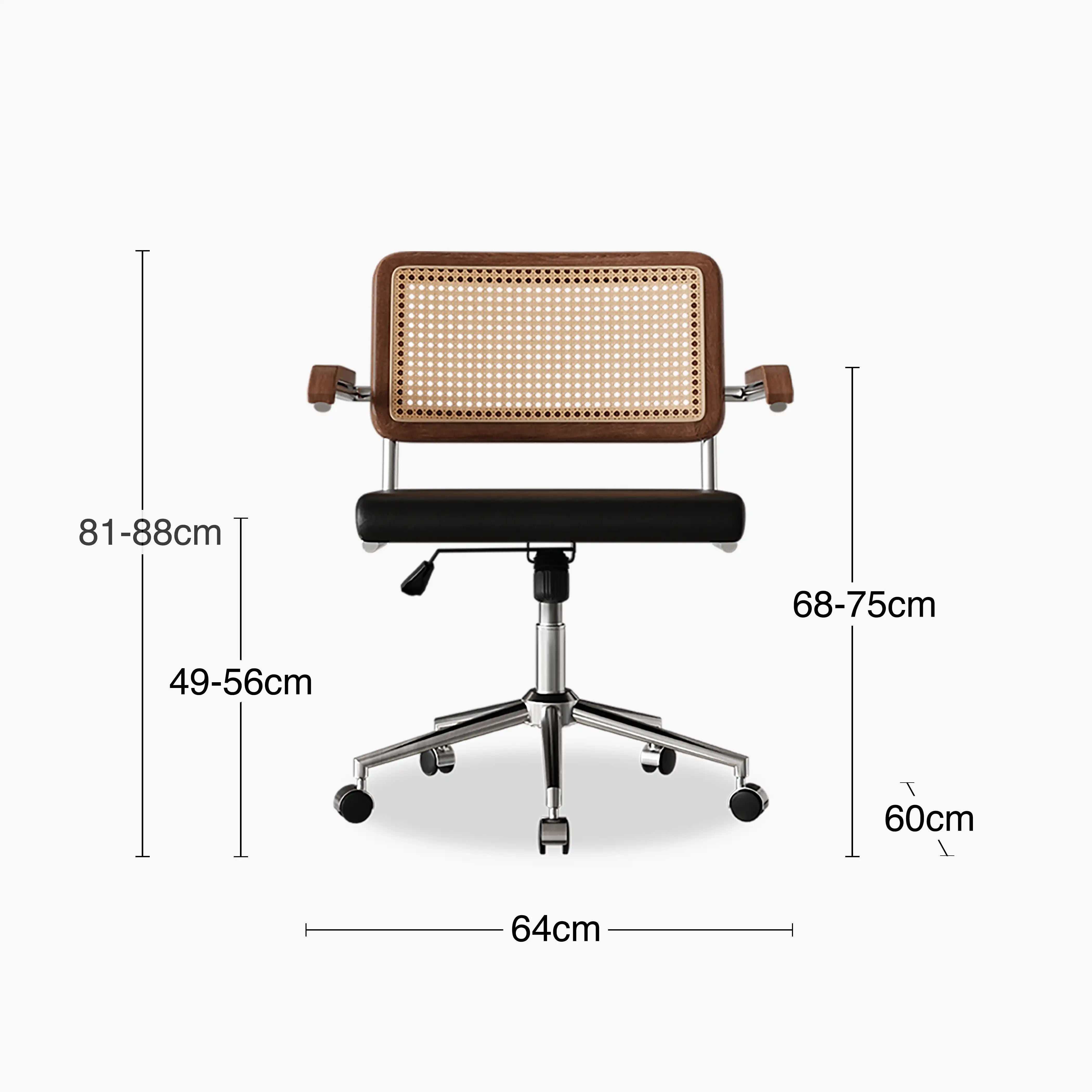 Kenton Office Chair, Vintage Black | Cult Furniture – Cult Furniture Kenton Office Chair, Vintage Black | Cult Furniture – Cult Furniture