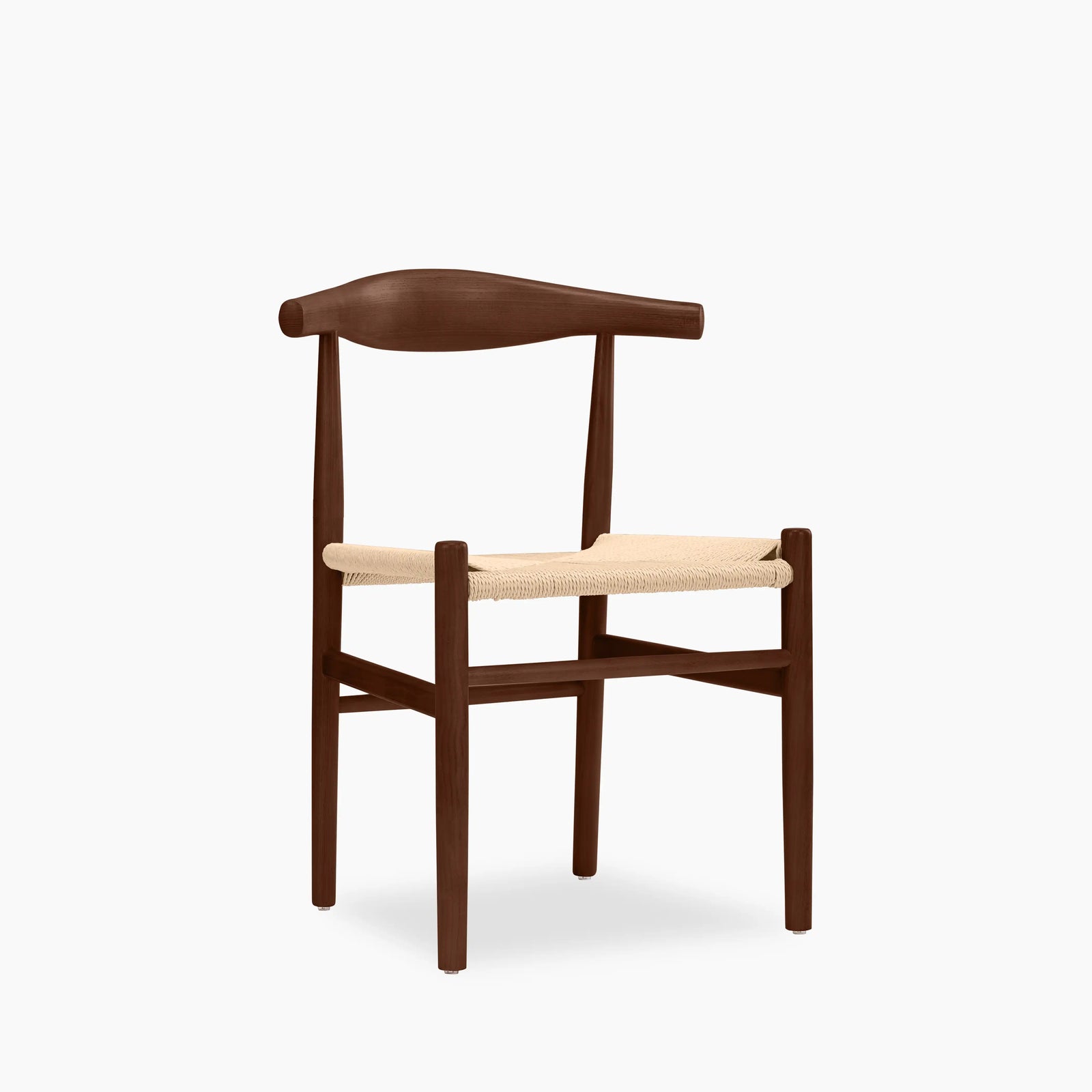 Aalborg Wooden Dining Chair | Natural Weave & Walnut