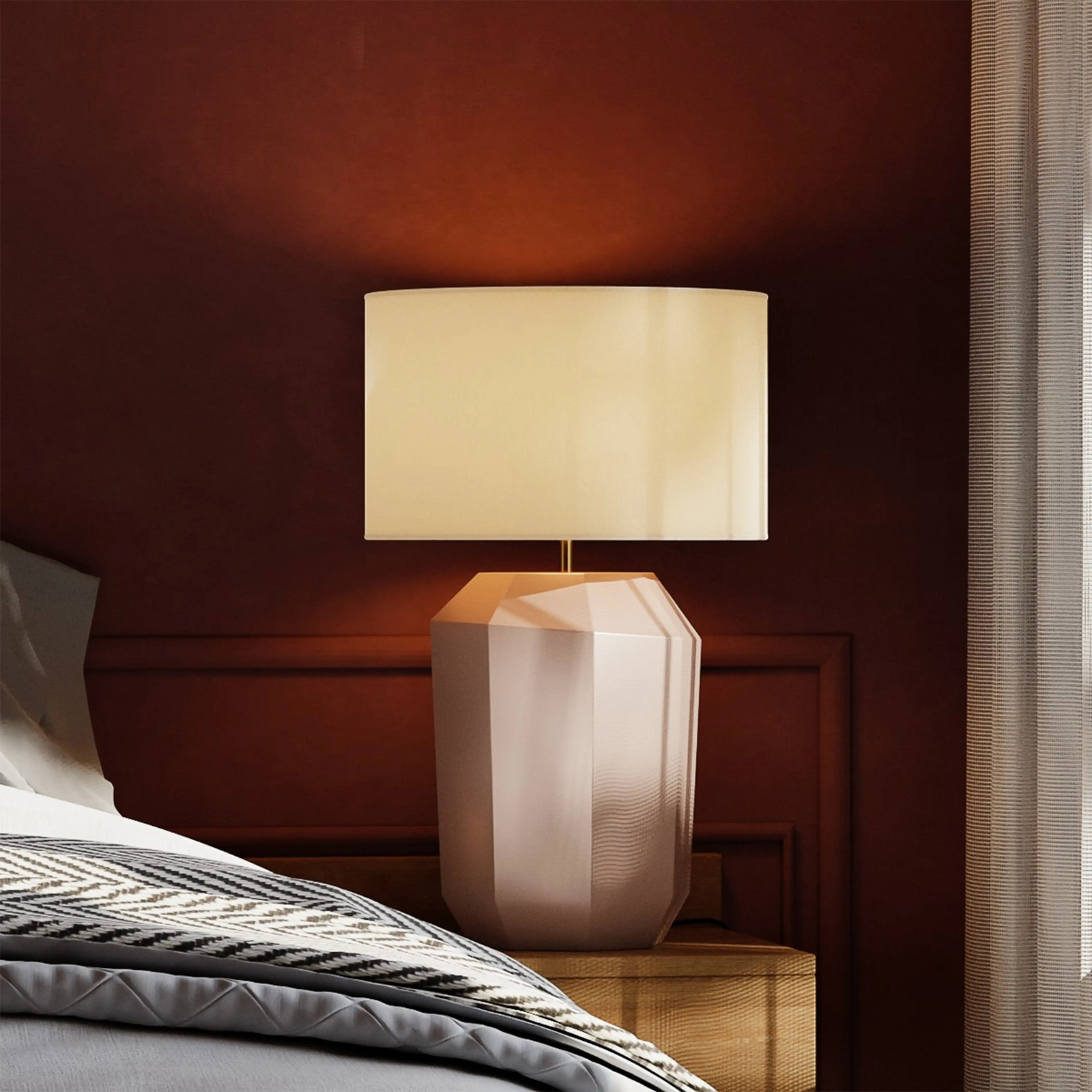Clarence Table Lamp | Dusky Pink