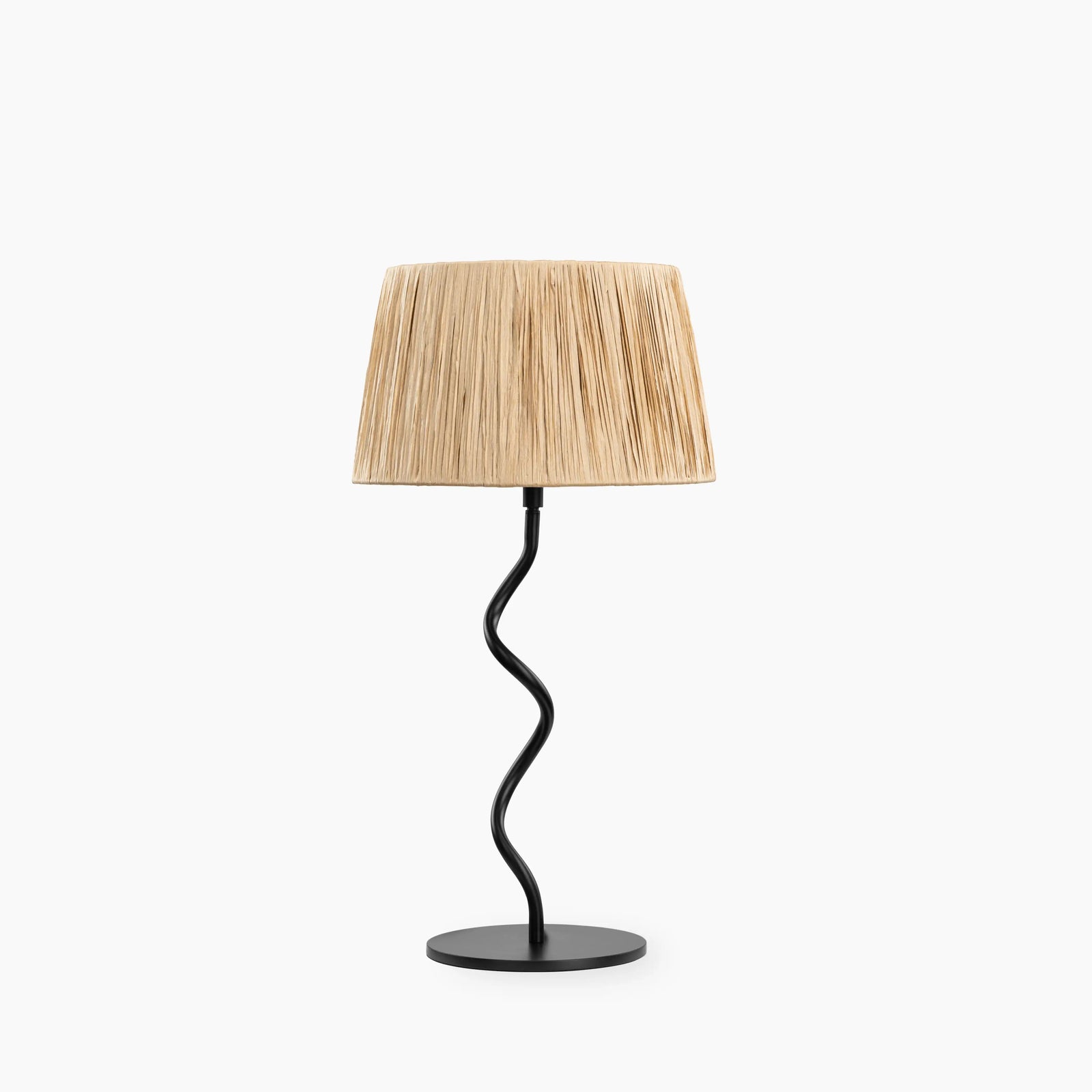 Stanmore Table Lamp | Raffia & Black