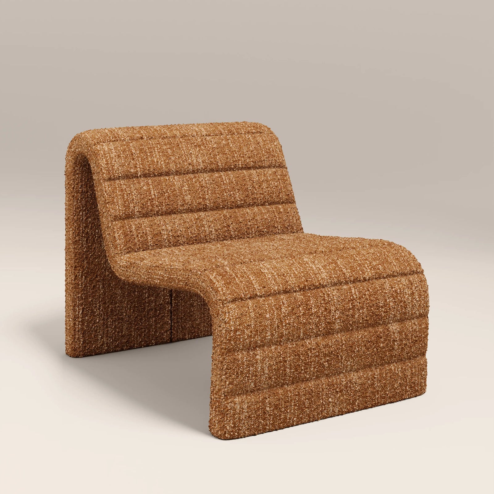 Lopez Accent Chair | Speckled Honey Sustainable Boucle