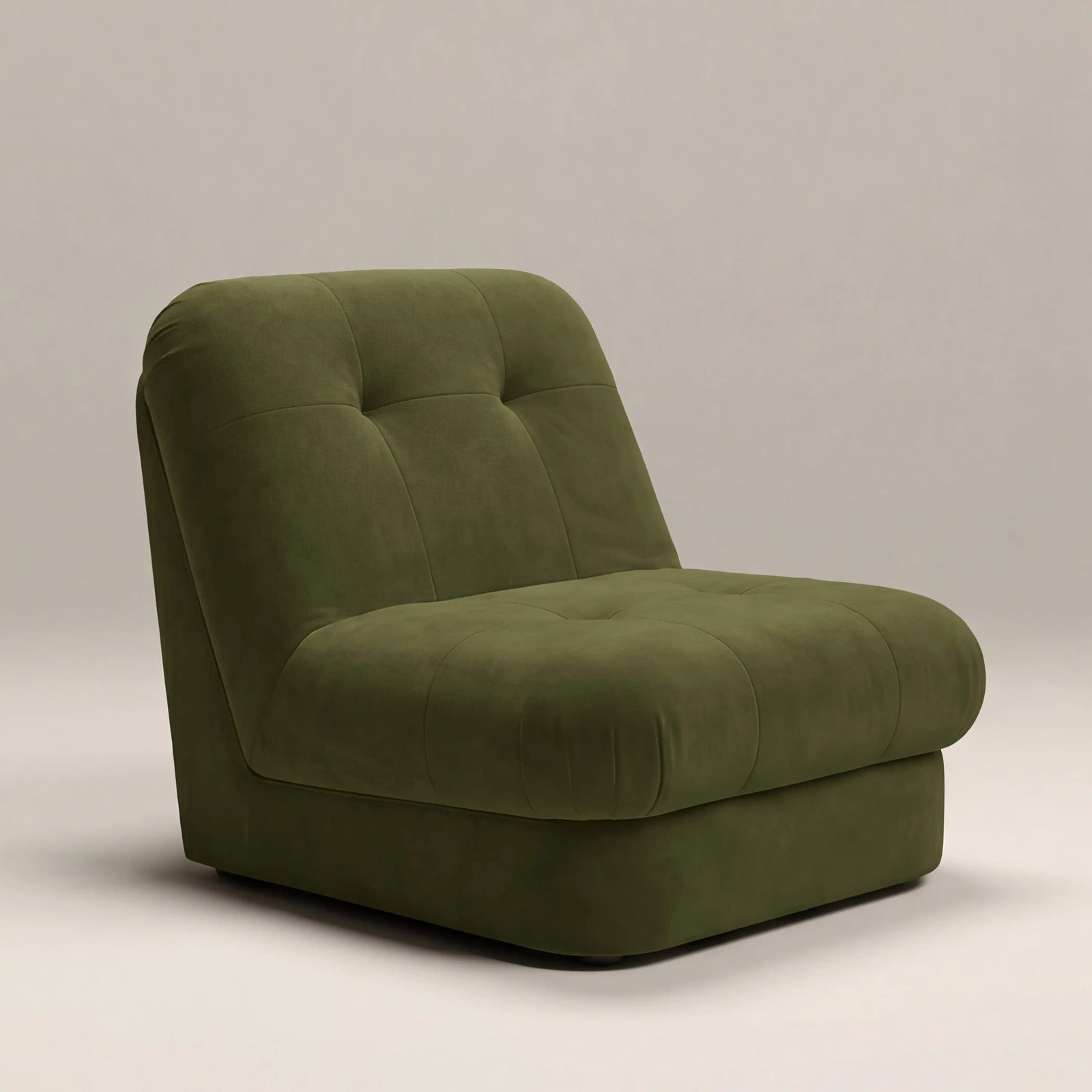 Lorena Armchair | Olive Green Sustainable Velvet