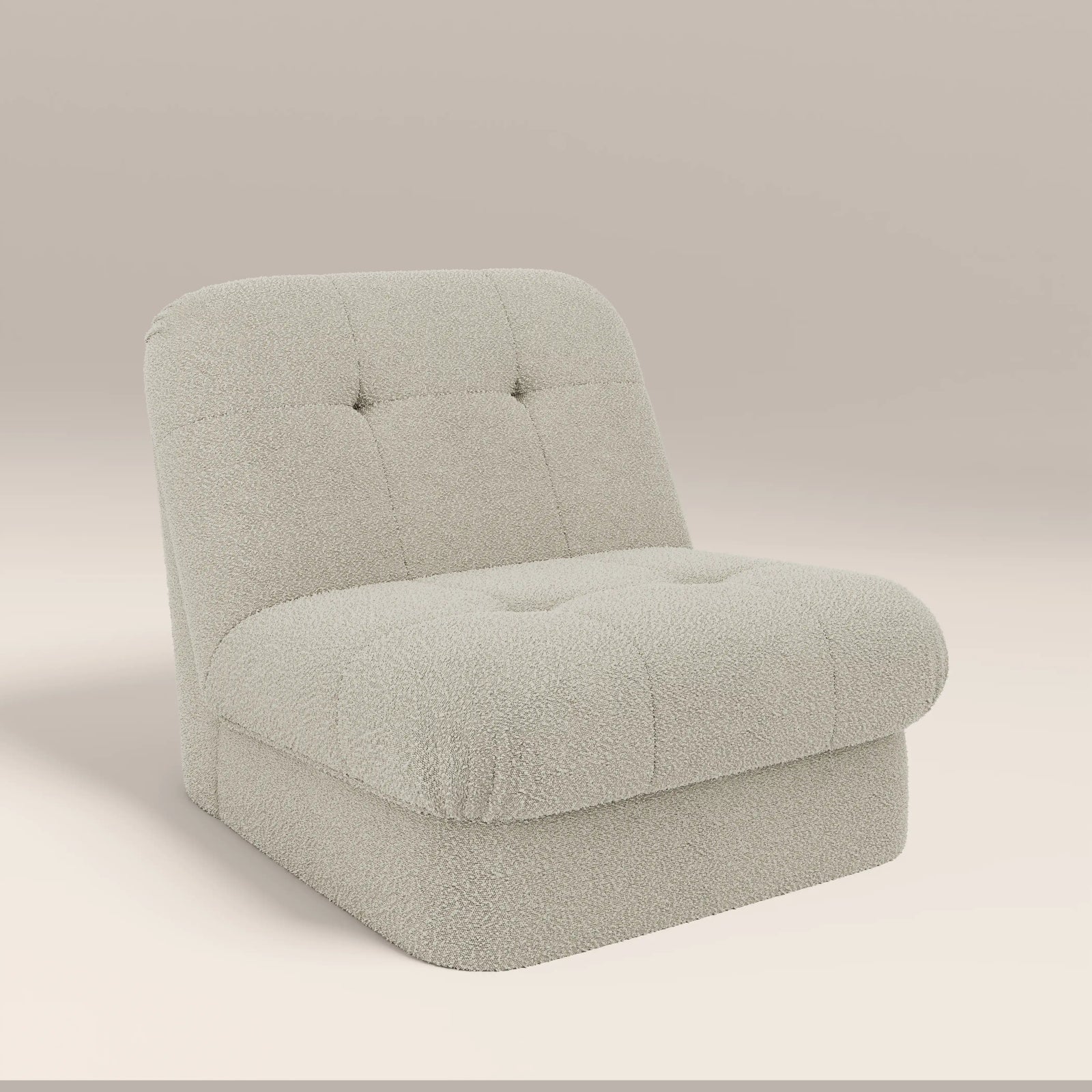 Lorena Armchair | Speckled Stone Sustainable Boucle