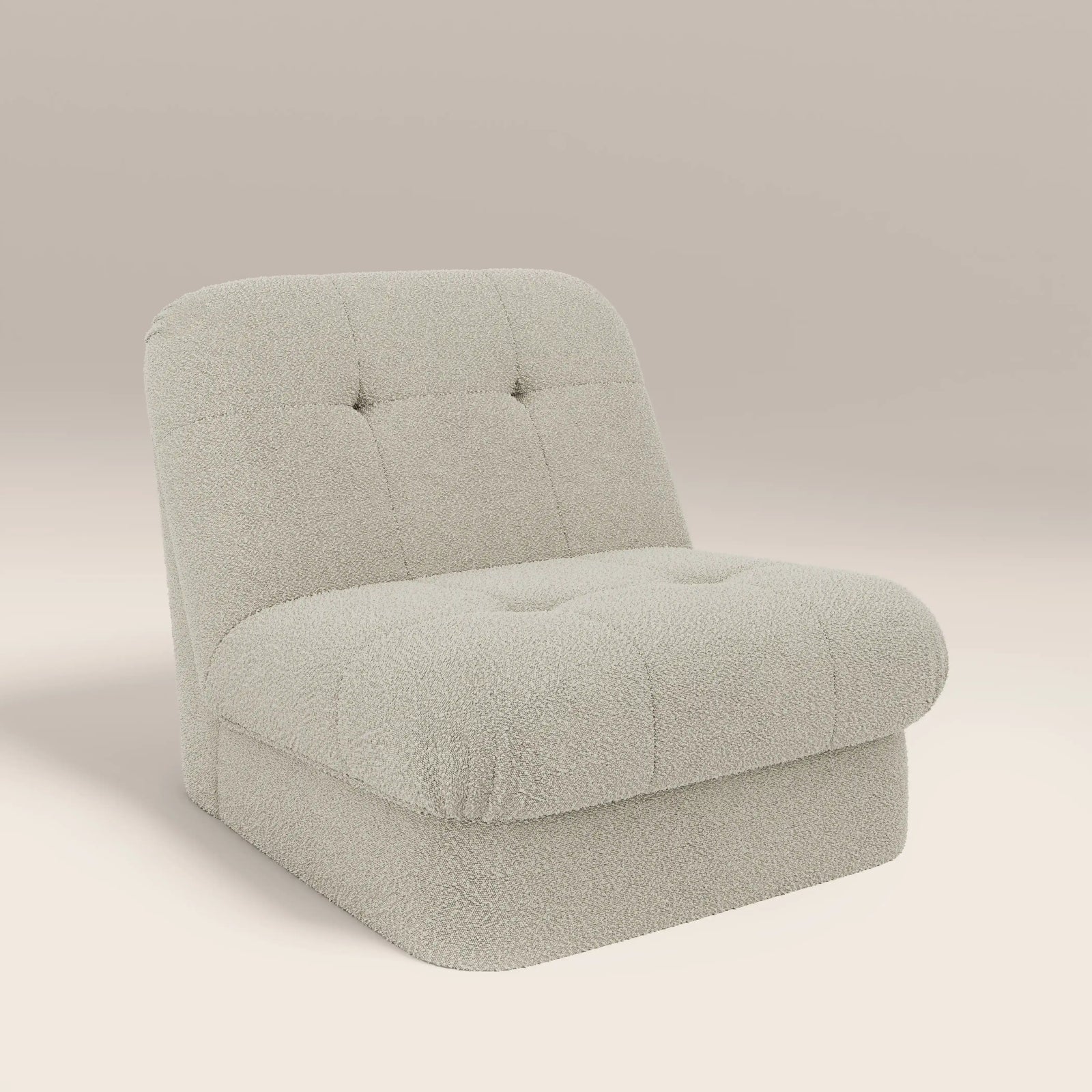 Lorena Armchair | Speckled Stone Sustainable Boucle