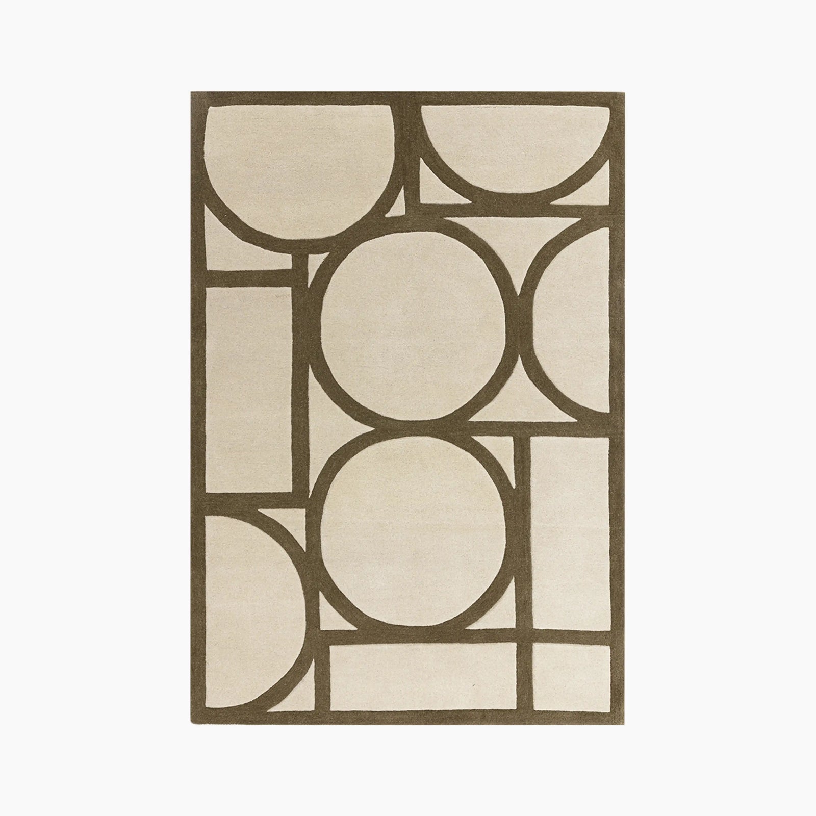 Orson Hand Tufted Rug | Khaki Green & Taupe