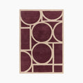 Orson Hand Tufted Rug | Plum