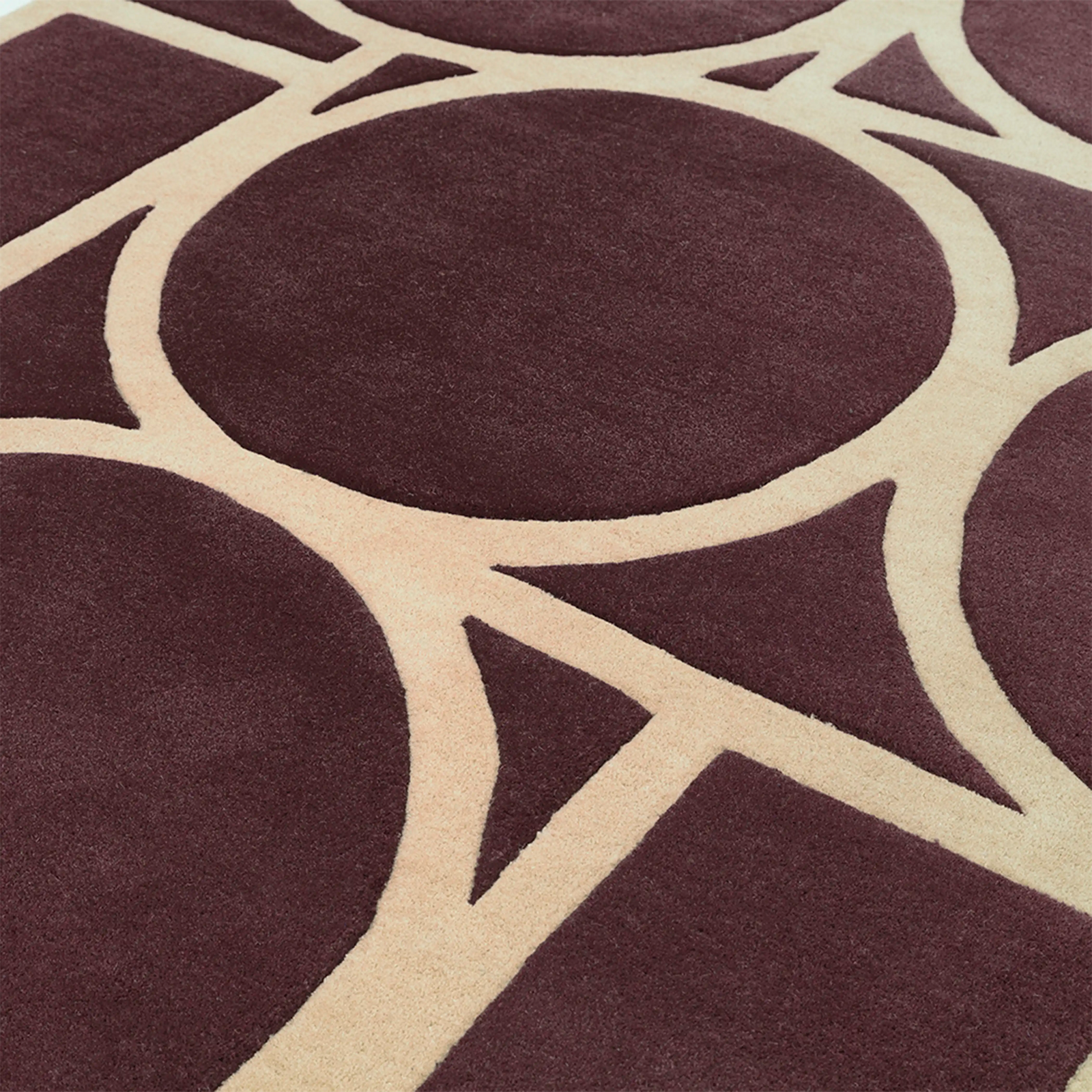 Orson Hand Tufted Rug | Plum