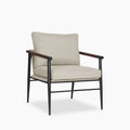 Barbican Armchair | Speckled Stone Sustainable Boucle & Black