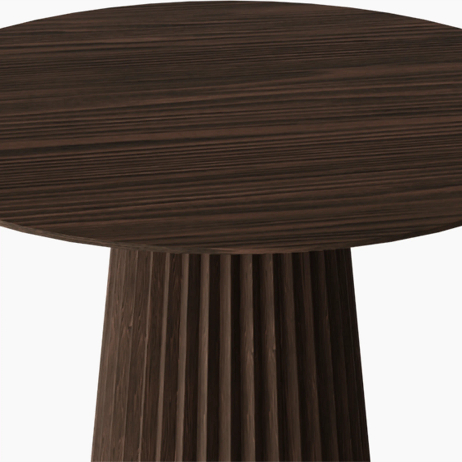 Eliza 4 Seat Round Dining Table, Walnut