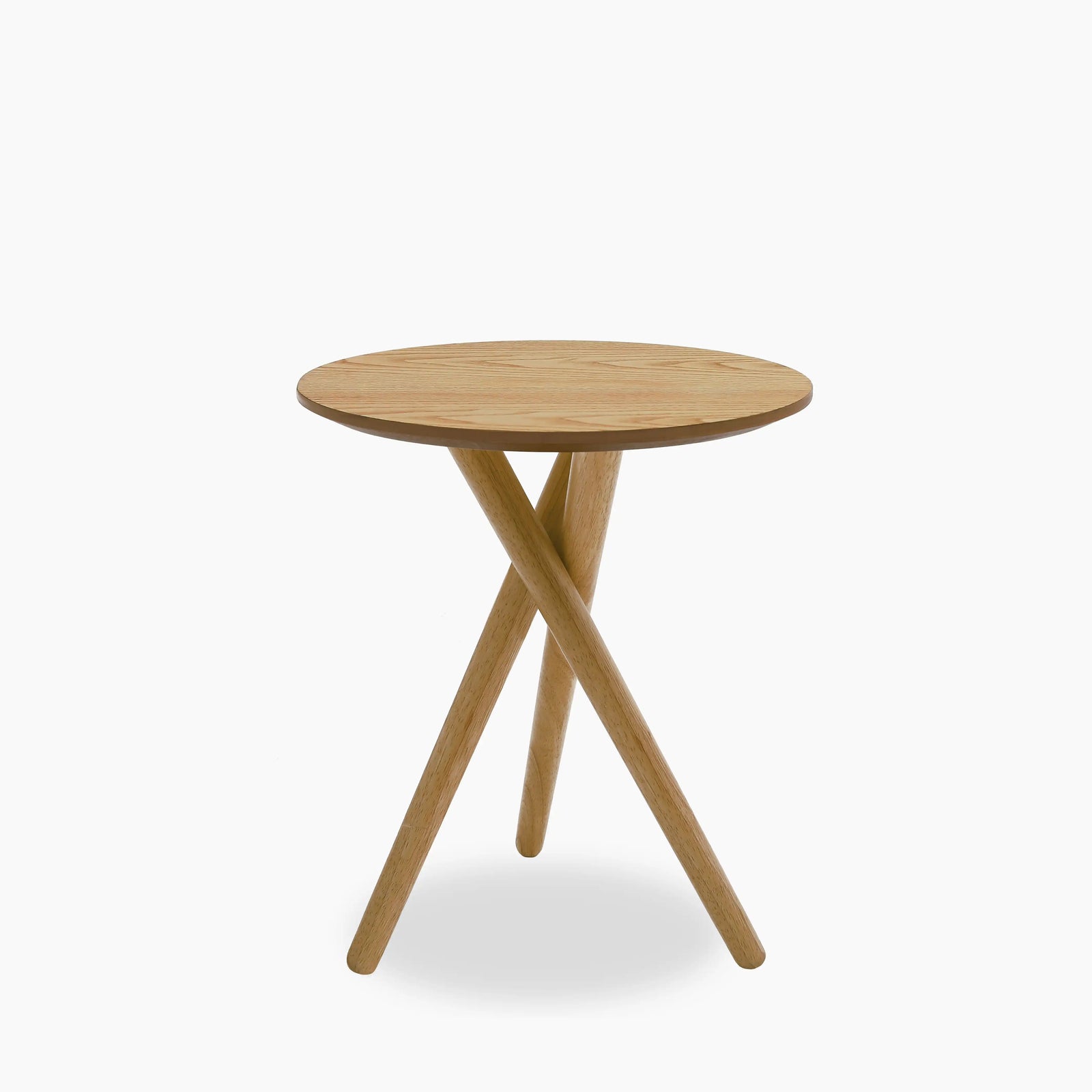 Boden Round Wooden Side Table | Oak