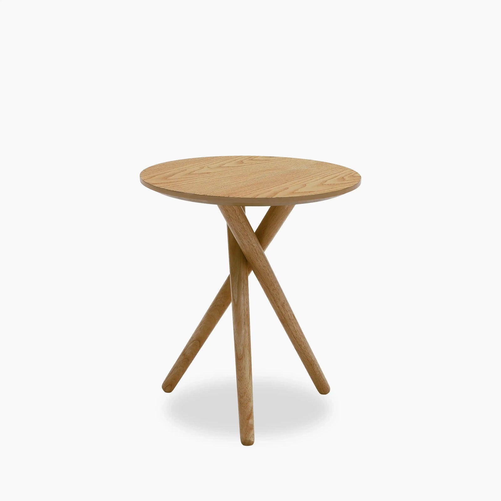 Boden Round Wooden Side Table | Oak
