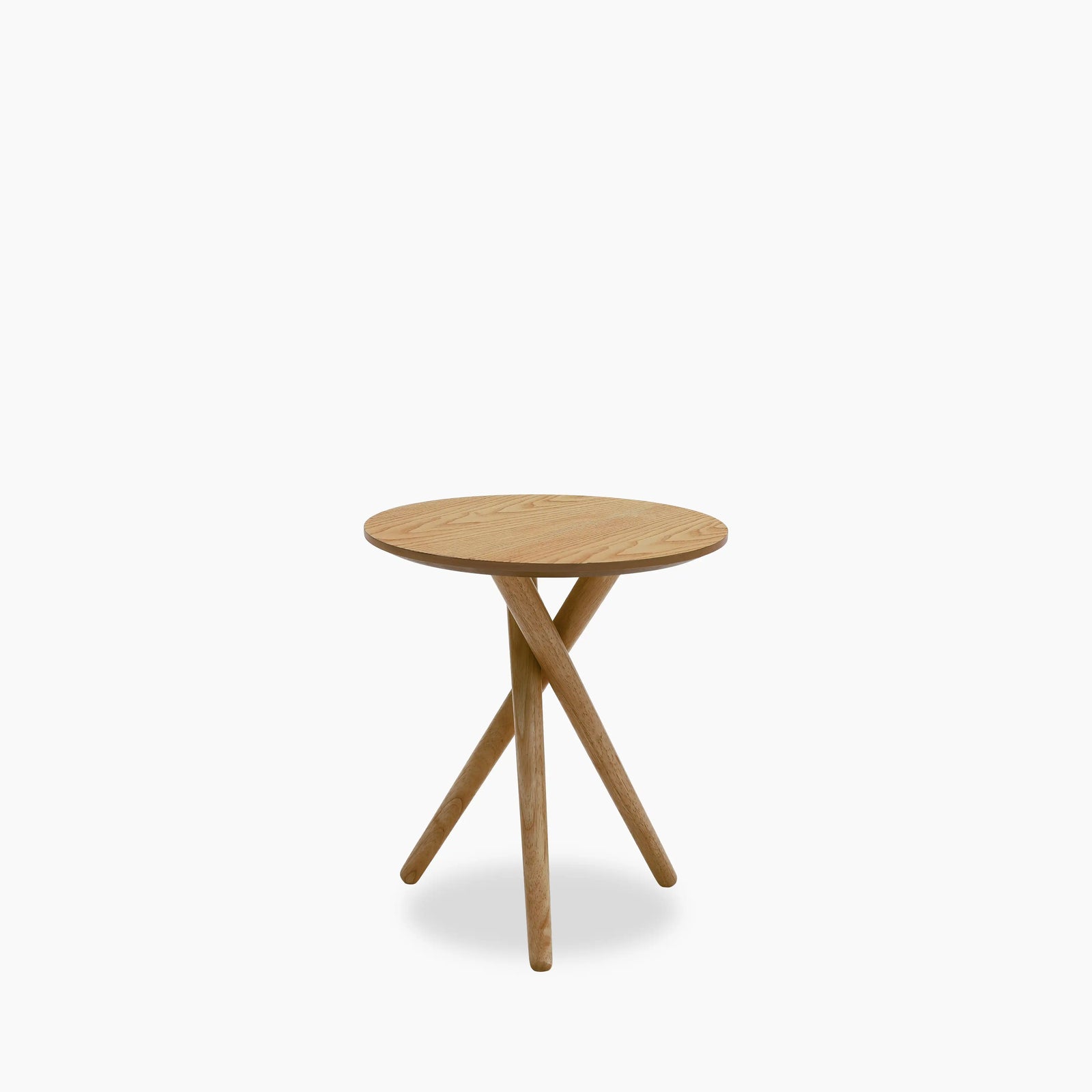 Boden Round Wooden Side Table | Oak