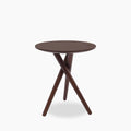 Boden Round Wooden Side Table | Walnut