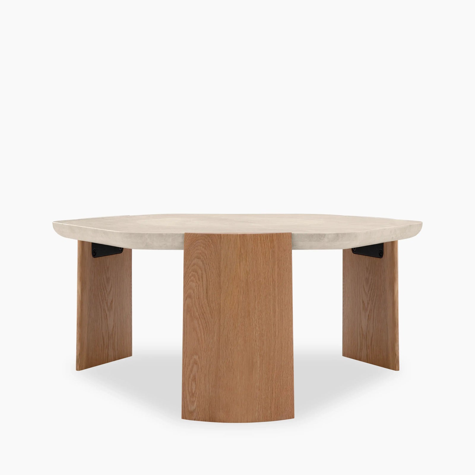 Leilani Coffee Table | Travertine & Oak