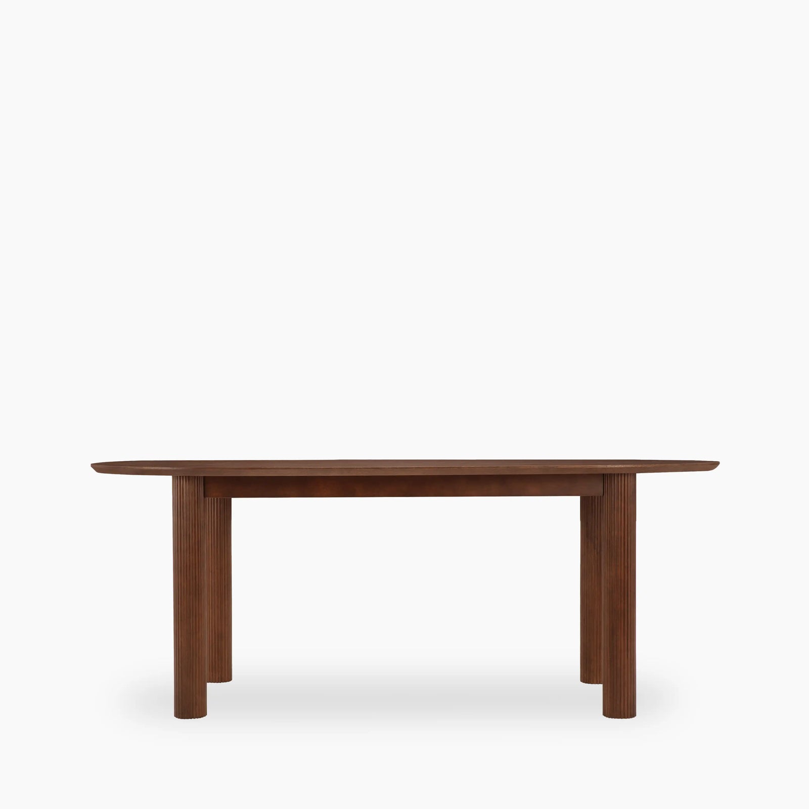 Skylar 6 Seat Oval Wooden Dining Table | Walnut