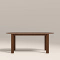Skylar 6 Seat Oval Wooden Dining Table | Walnut