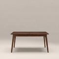 Landon 4-6 Seat Rectangle Wooden Extendable Dining Table | Walnut