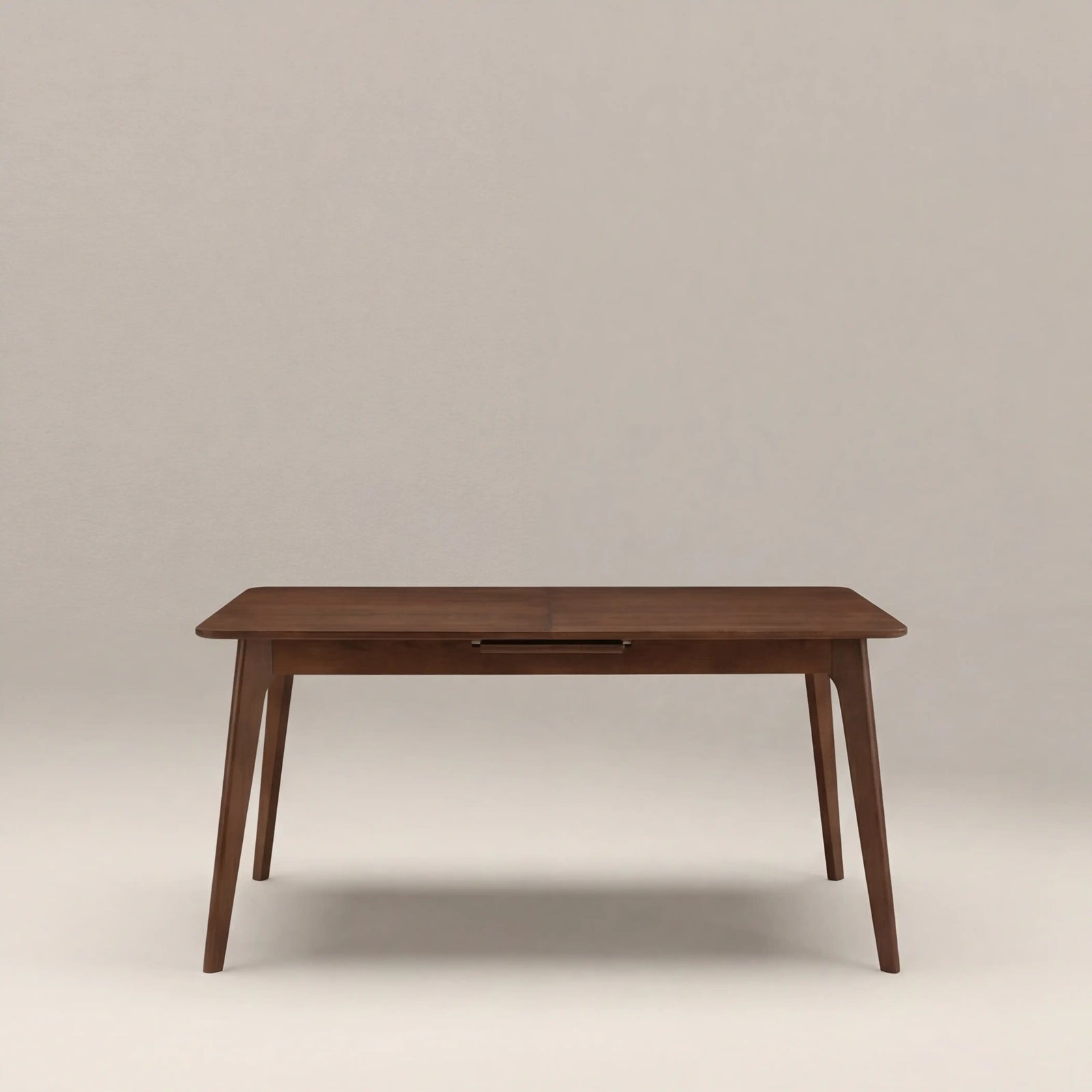 Landon 4-6 Seat Rectangle Wooden Extendable Dining Table | Walnut