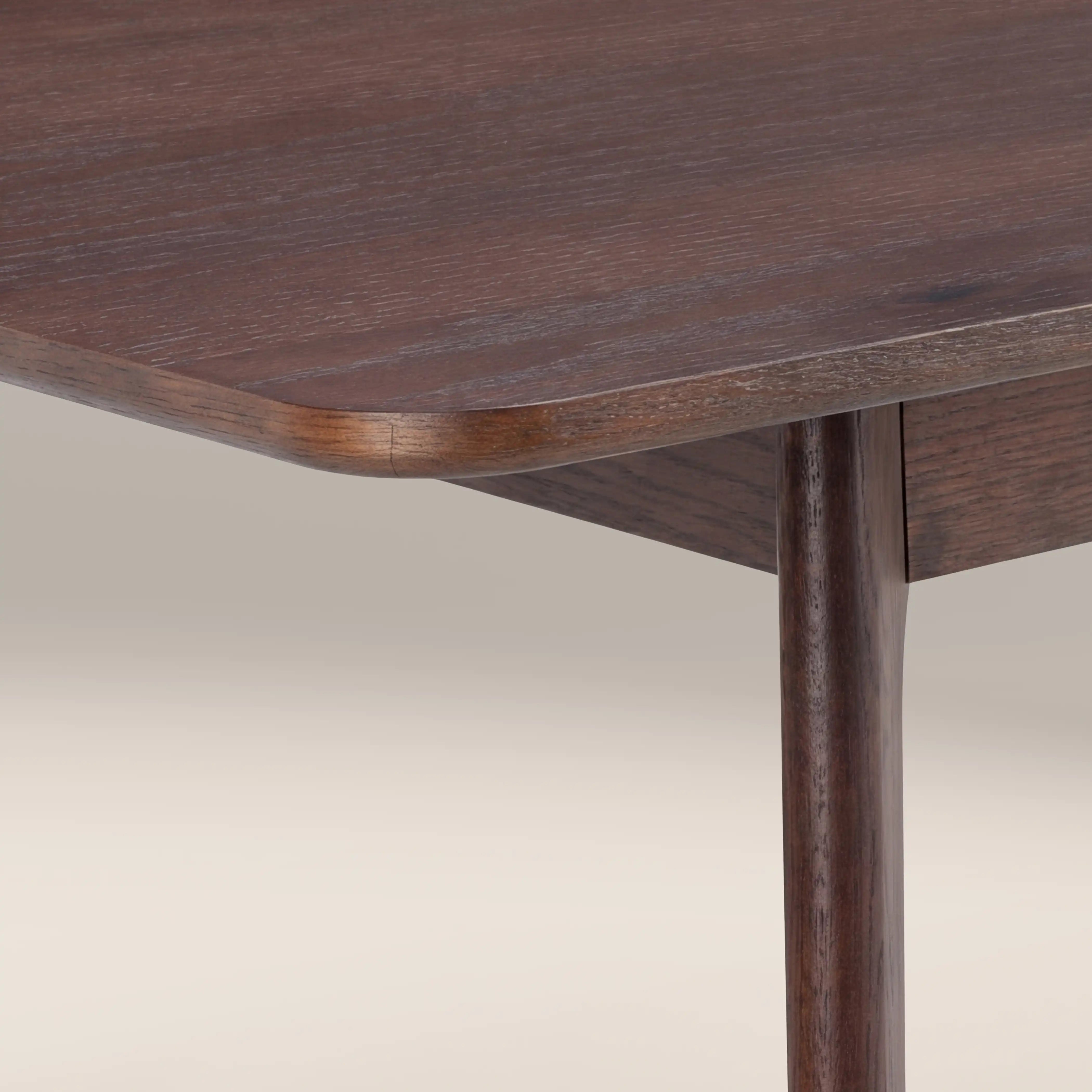 Landon 4-6 Seat Rectangle Wooden Extendable Dining Table, Walnut