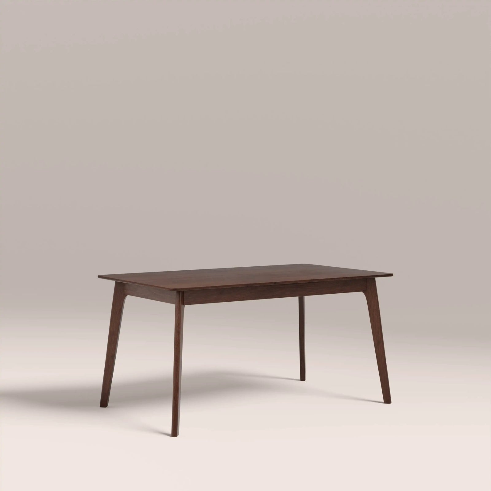 Landon 4 Seat Rectangle Wooden Dining Table | Walnut