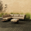 Arco Garden Corner Lounge Set | Cream & Moss Green