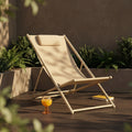 Lua Folding Deck Chair | Butter Yellow