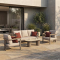 Levan Garden Sofa Set | Natural & Taupe