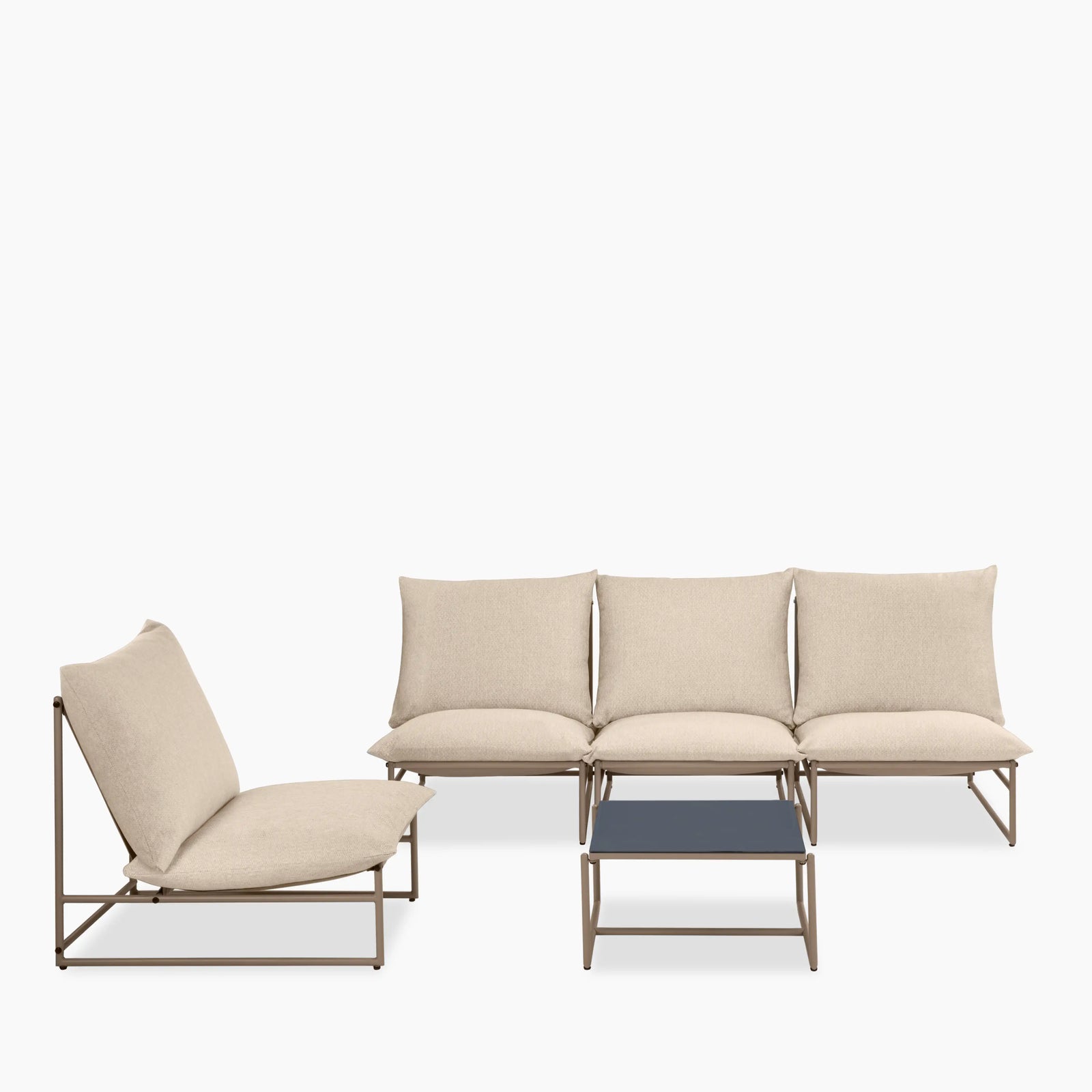 Enzo Garden Lounge Set | Beige & Taupe