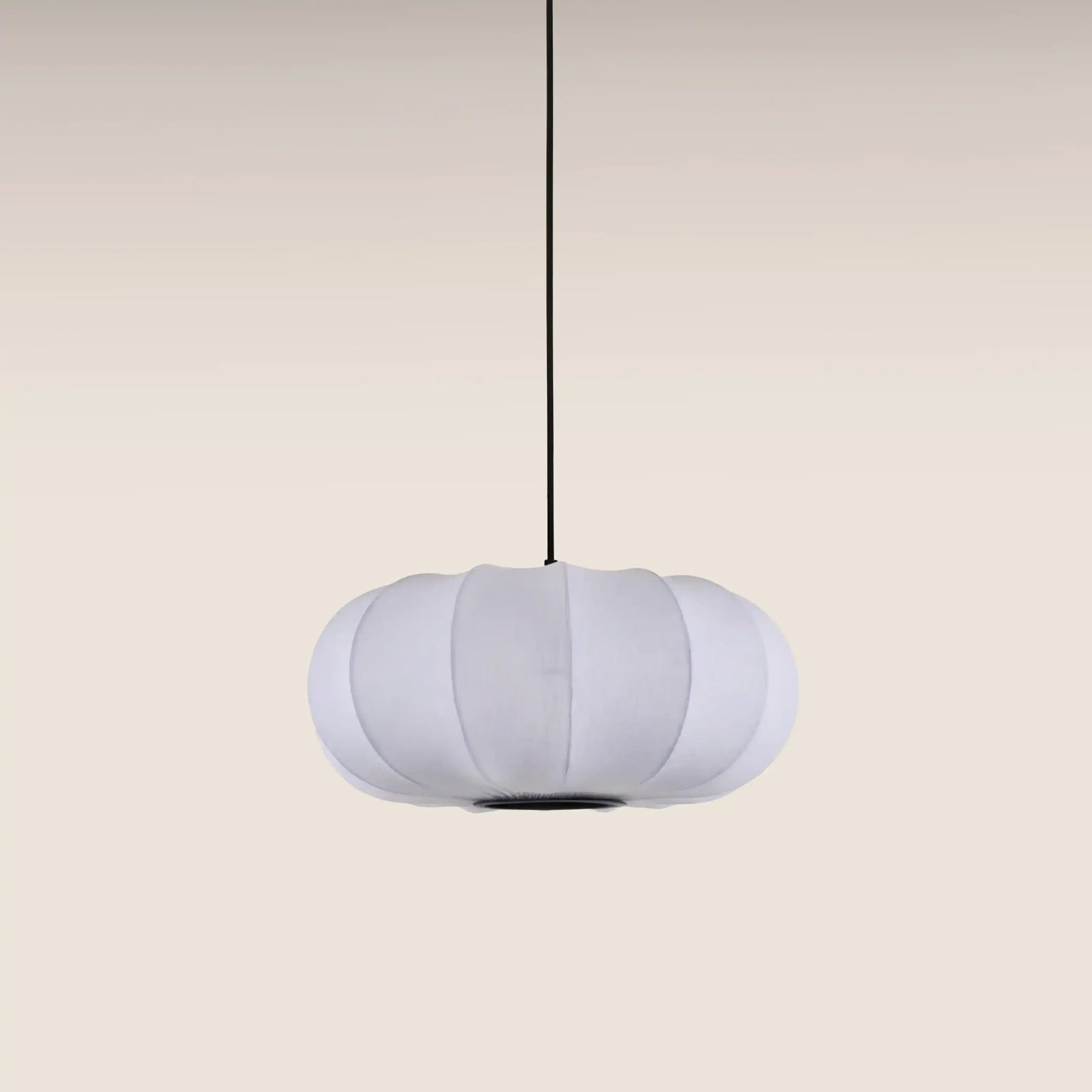 Everett Oval Bubble Pendant Light | White