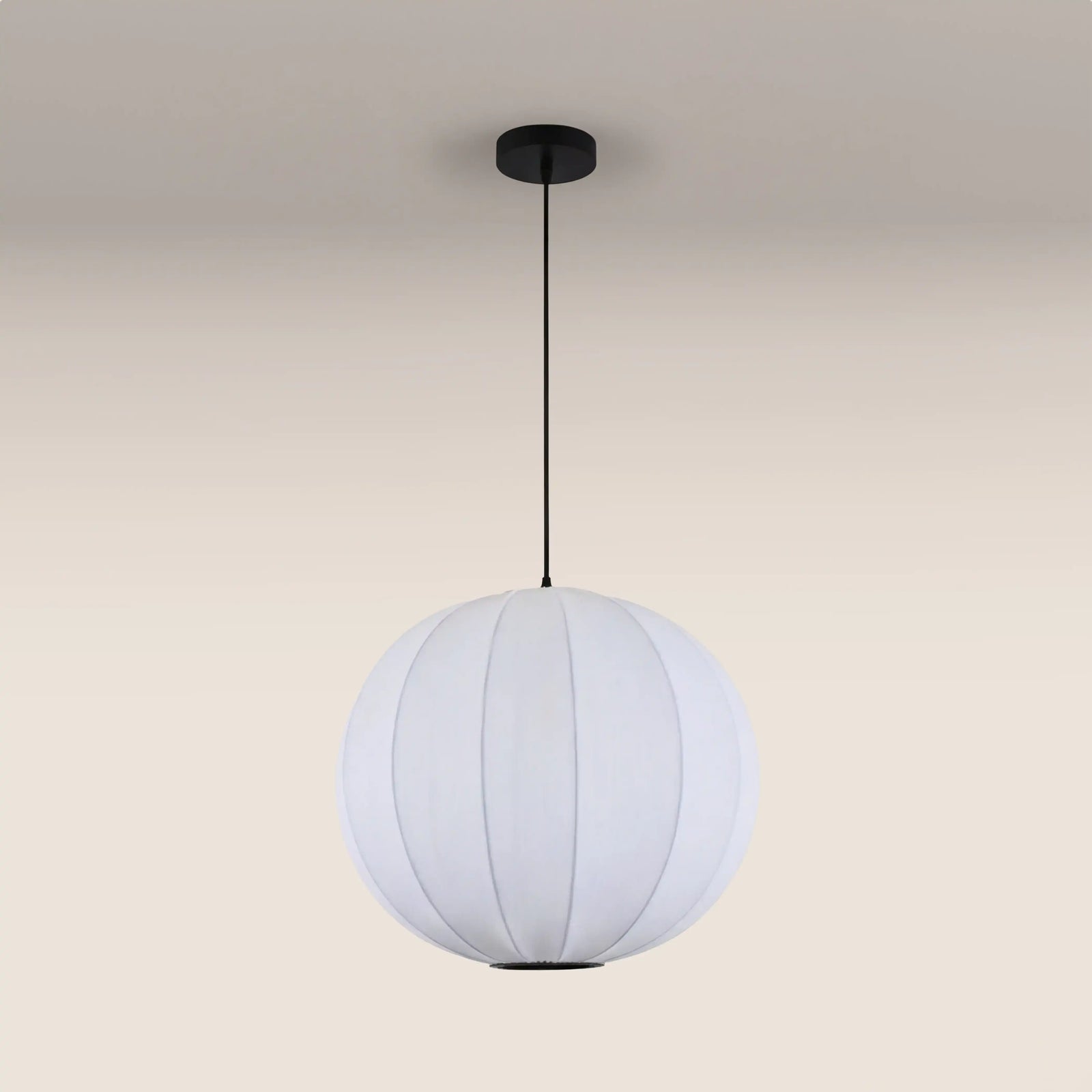 Everett Round Bubble Pendant Light | White