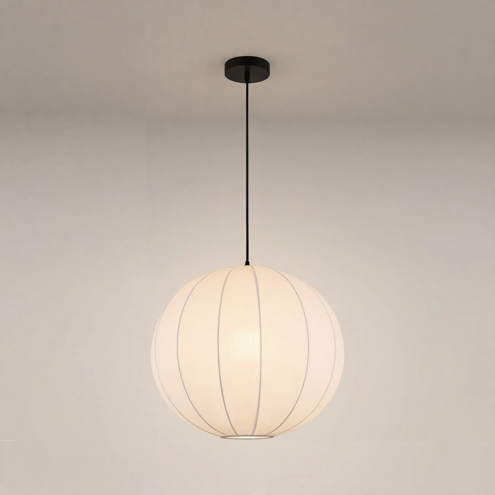 Everett Round Bubble Pendant Light | White