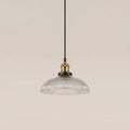 Cianna Ribbed Pendant Light | Ribbed Glass & Brass