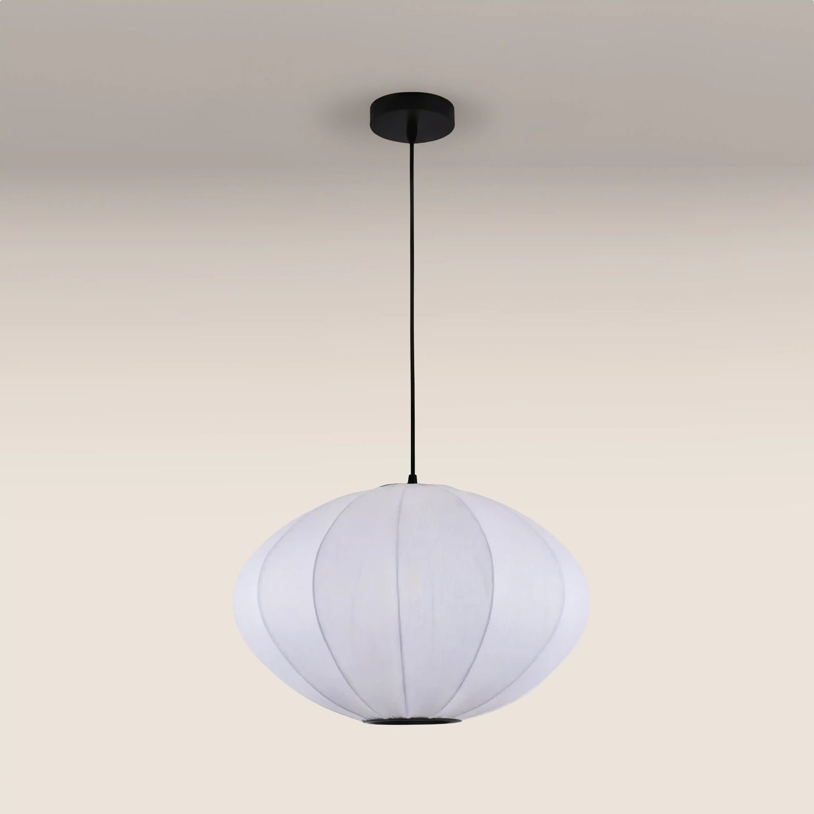 Everett Saucer Bubble Pendant Light | White