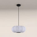 Everett Oval Bubble Pendant Light | White