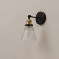 Ezra Wall Light | Ribbed Glass & Antique Brass