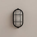 Parker Wall Light | Ribbed Glass & Black