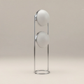 Bodie Floor Lamp | Opal Glass & Chrome