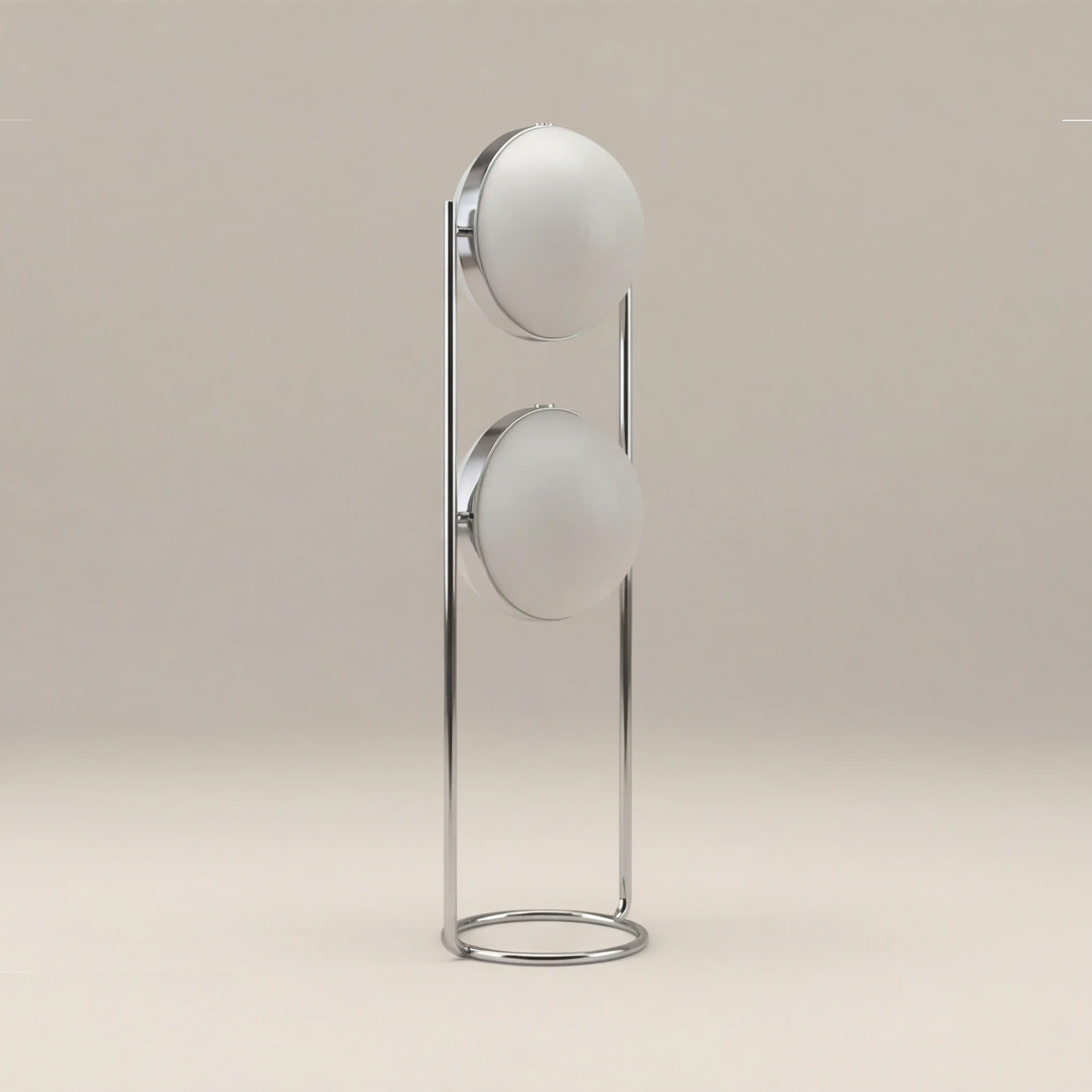 Bodie Floor Lamp | Opal Glass & Chrome