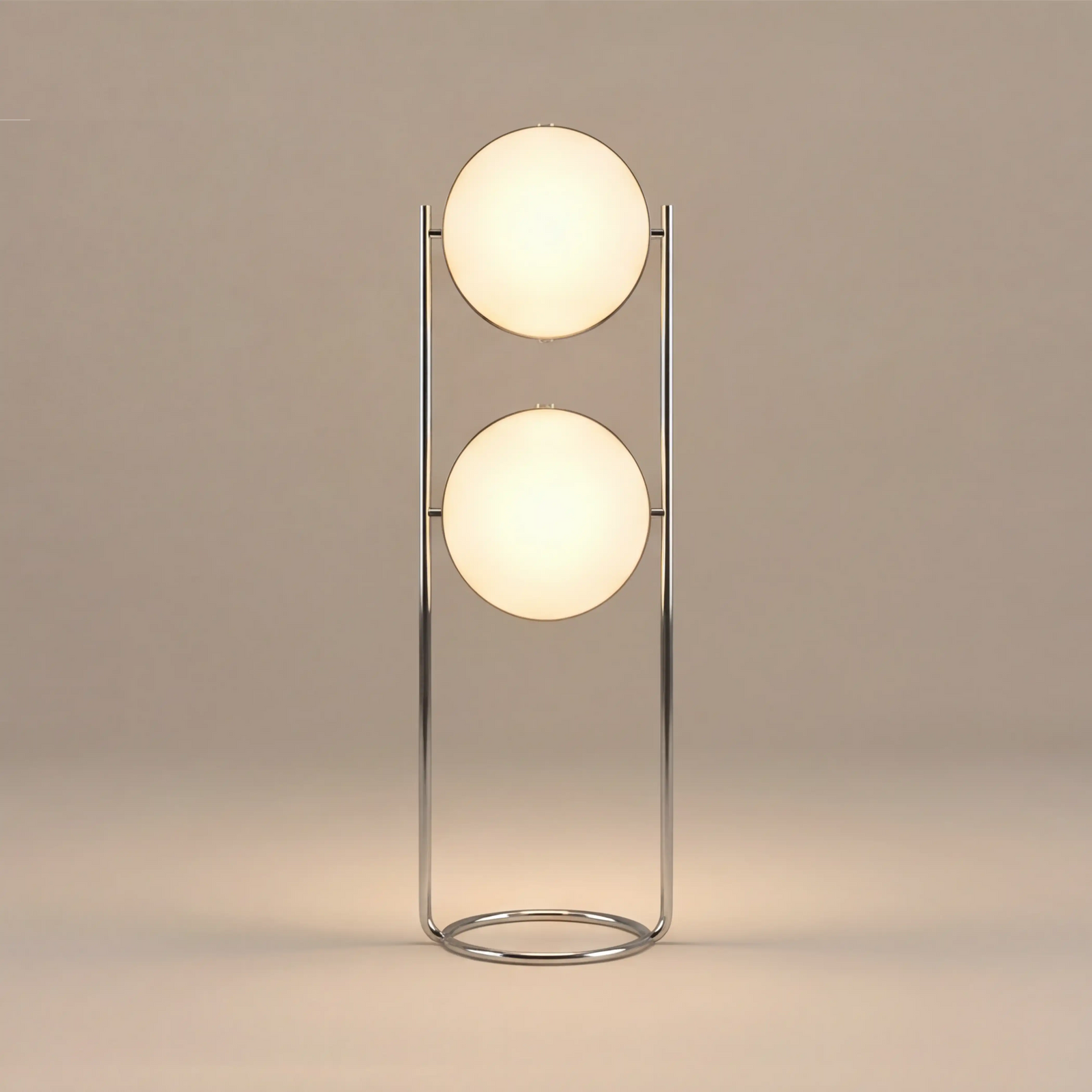 Bodie Floor Lamp | Opal Glass & Chrome