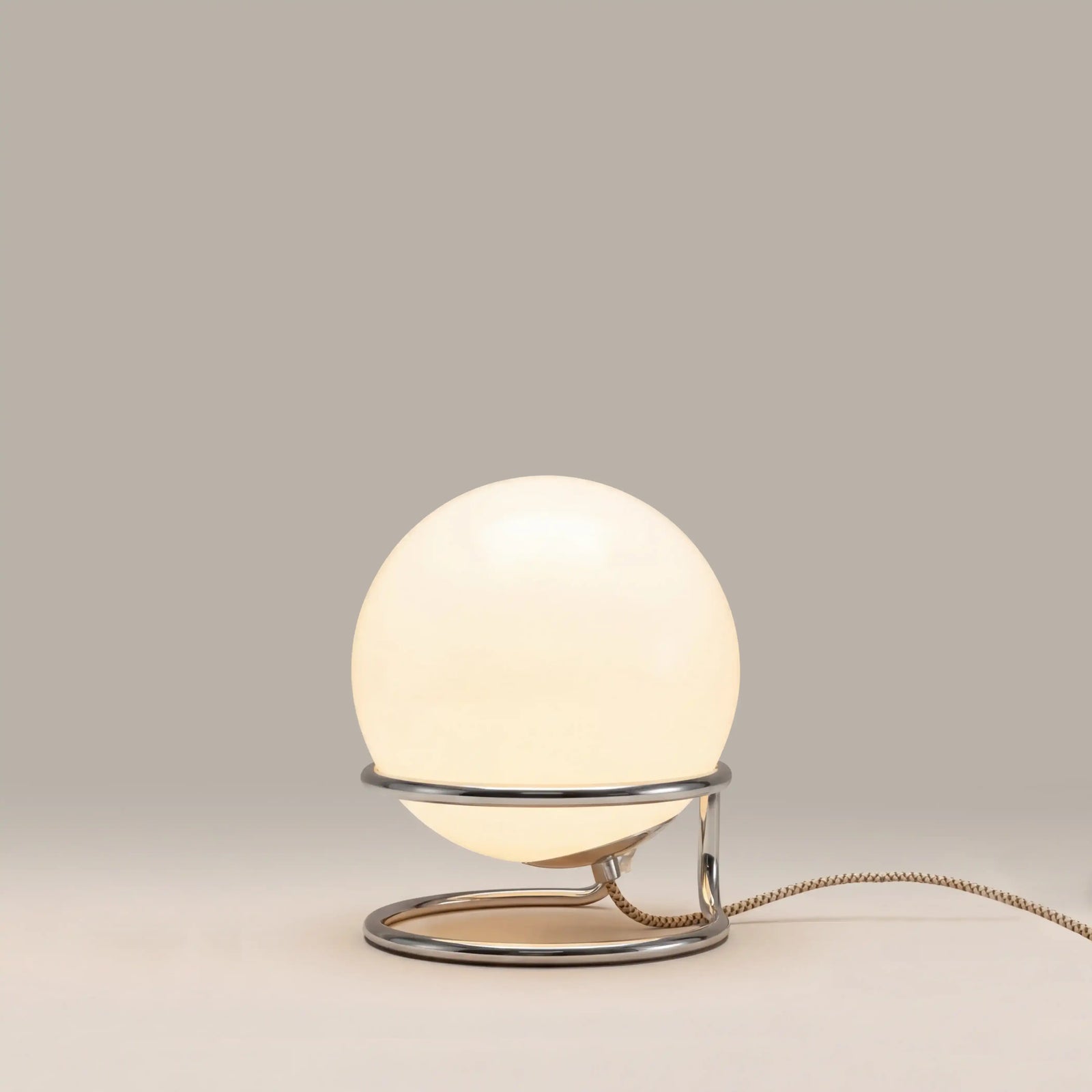 Bodie Table Lamp | White & Chrome