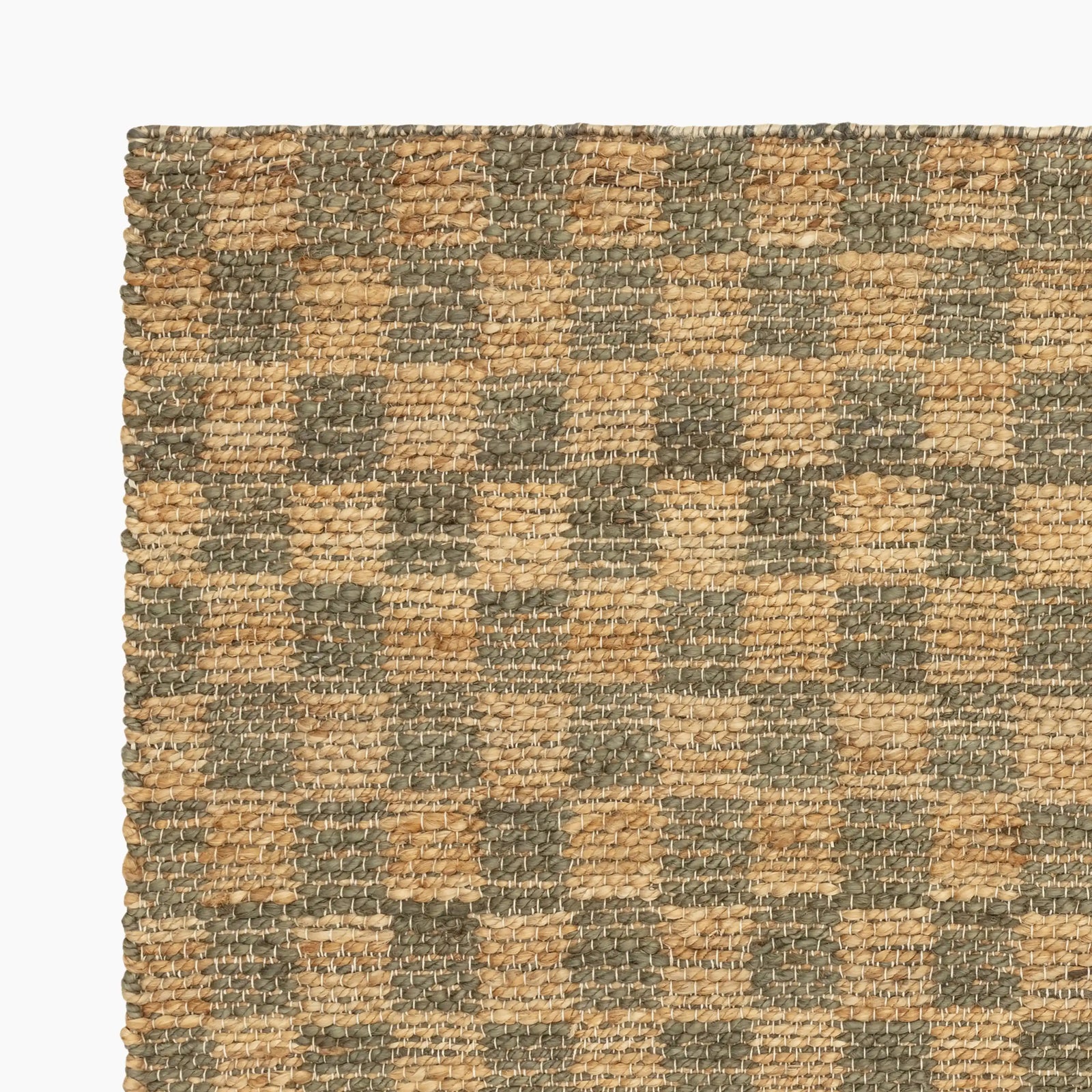 Naturi Handwoven Jute Rug | Olive Green