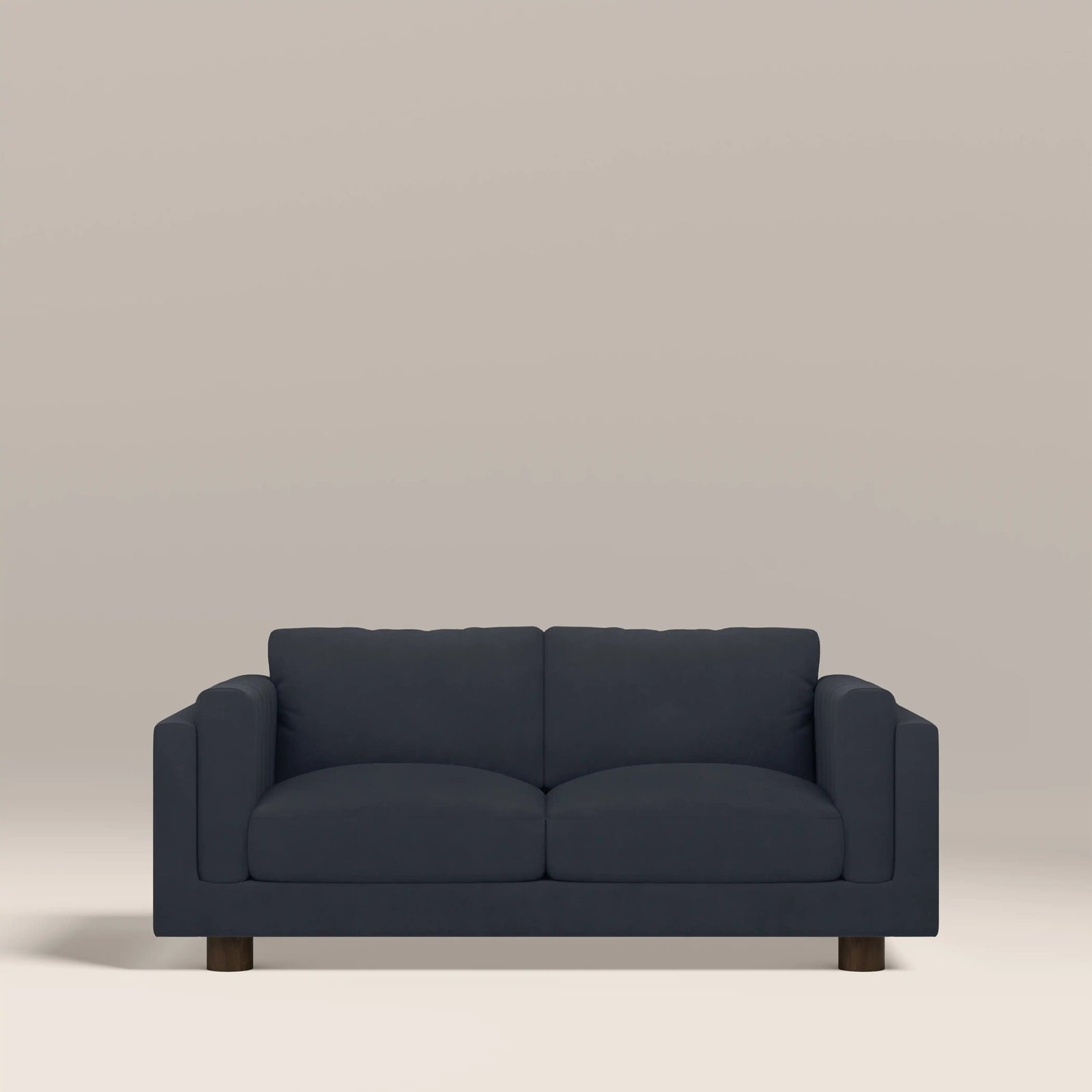 Halton 2 Seater Sofa | Dark Blue Sustainable Velvet