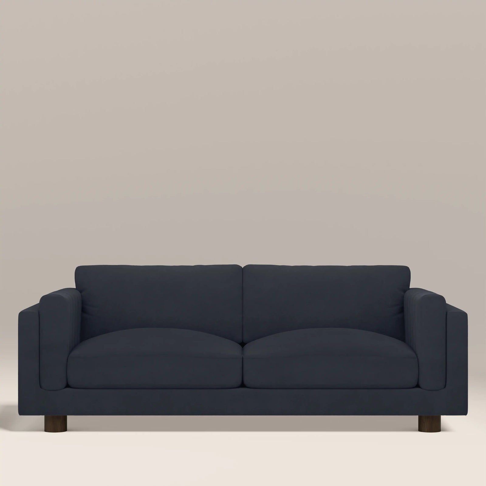 Halton 3 Seater Sofa | Dark Blue Sustainable Velvet