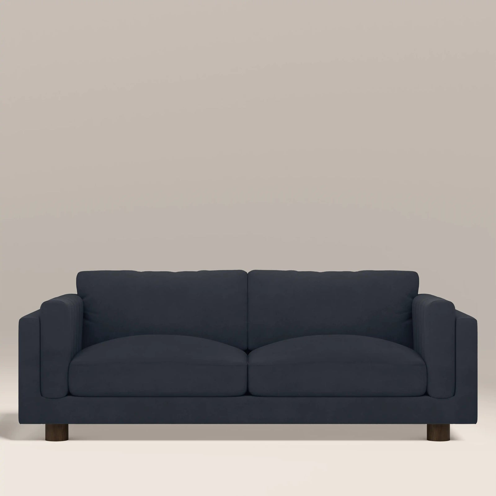 Halton 3 Seater Sofa | Dark Blue Sustainable Velvet